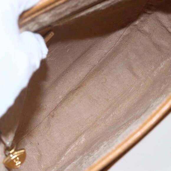 GUCCI Micro GG Supreme Shoulder Bag PVC Beige Gold - Picture 13 of 15